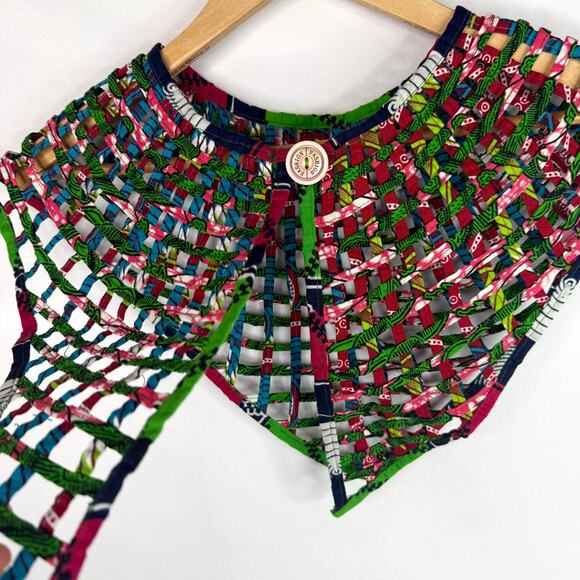 Unique Colorful Cage Oversized Collar/Cape Accessory - Picture 4 of 4